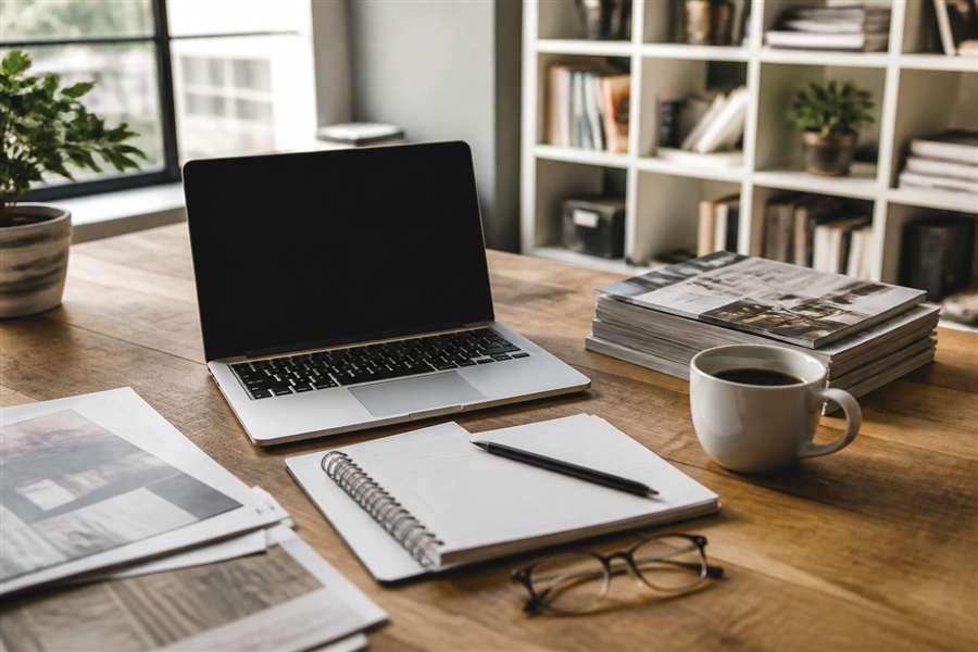 Mesa de trabalho com anotações sobre documentação veicular